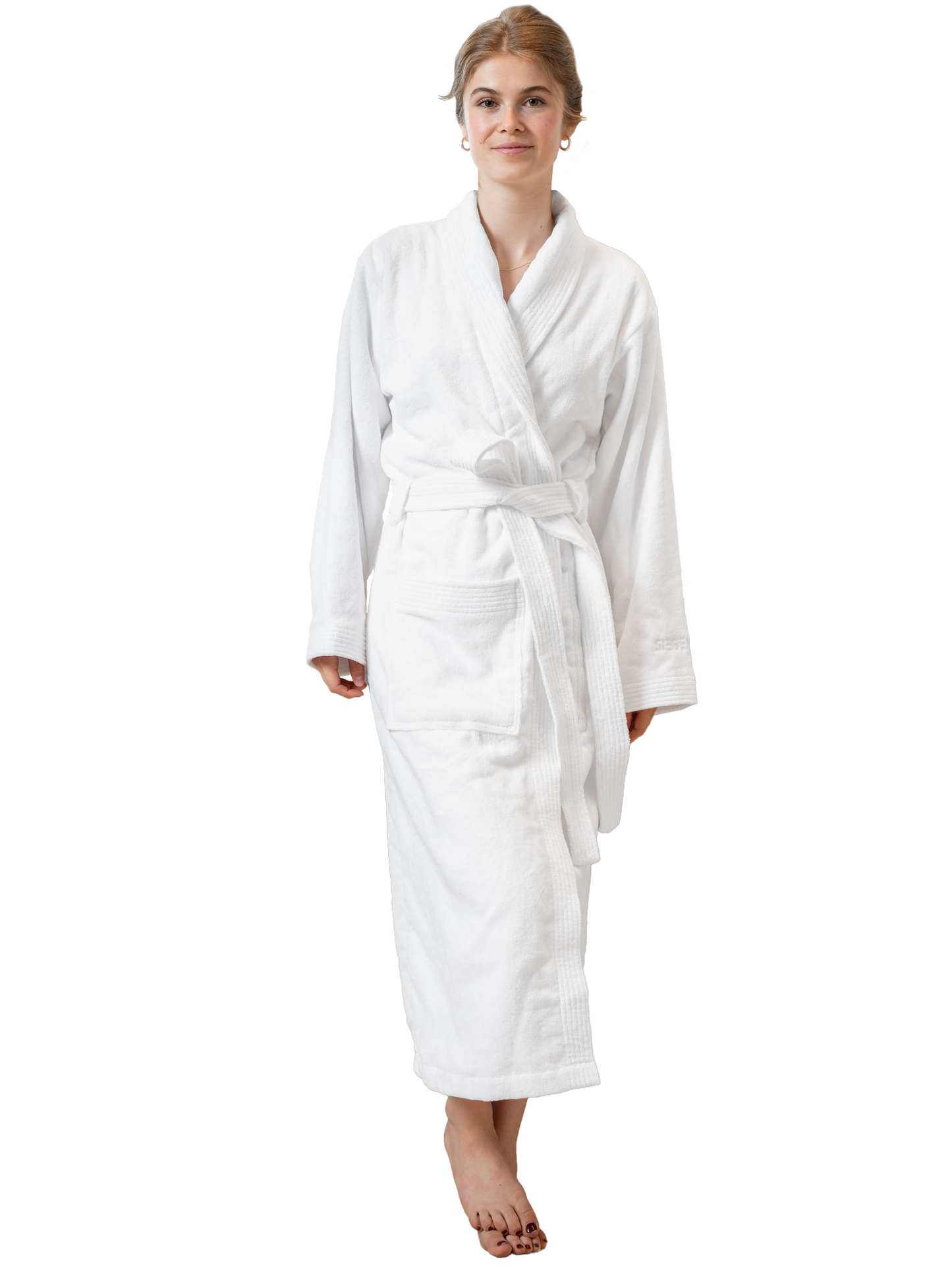 SIEGENTHAL® Damen Bademantel Frottee Velour 100% Baumwolle mit Schalkragen